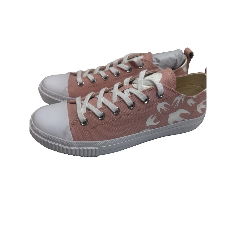 MCQ Swallow Vulc Low Top Lace-Up Canvas Sneaker Pink/White Floral